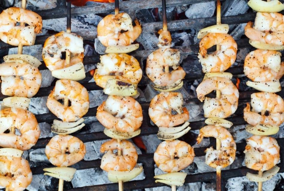 shrimp skewers